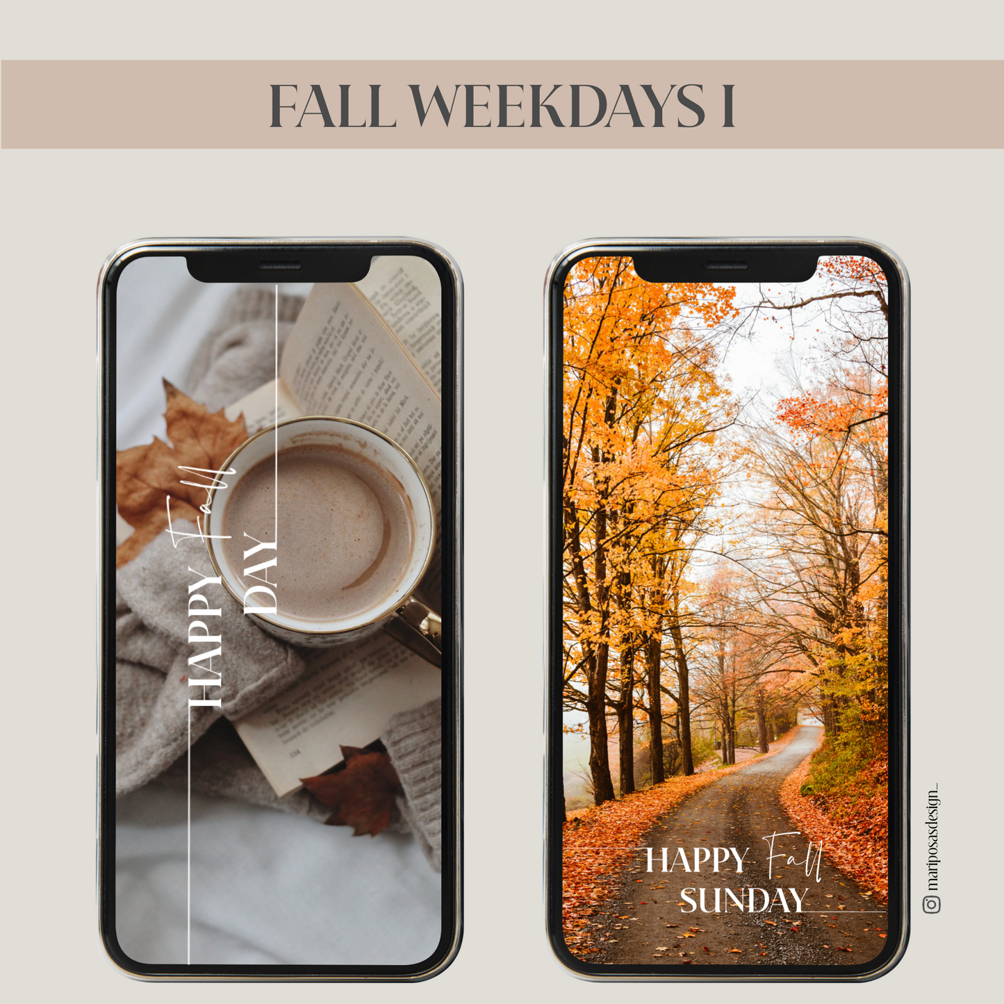 FALL WEEKDAYS I | 40 STORY STICKER