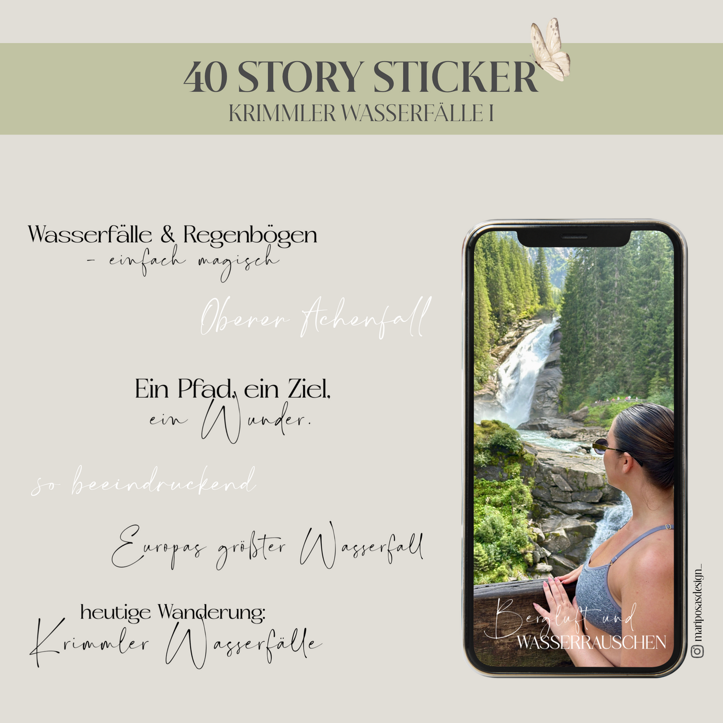 KRIMMLER WASSERFÄLLE I | 40 STORY STICKER