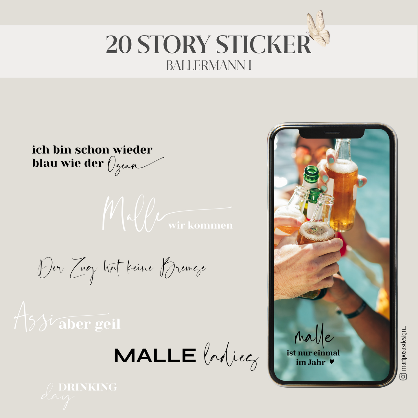 BALLERMANN I | 20 STORY STICKER