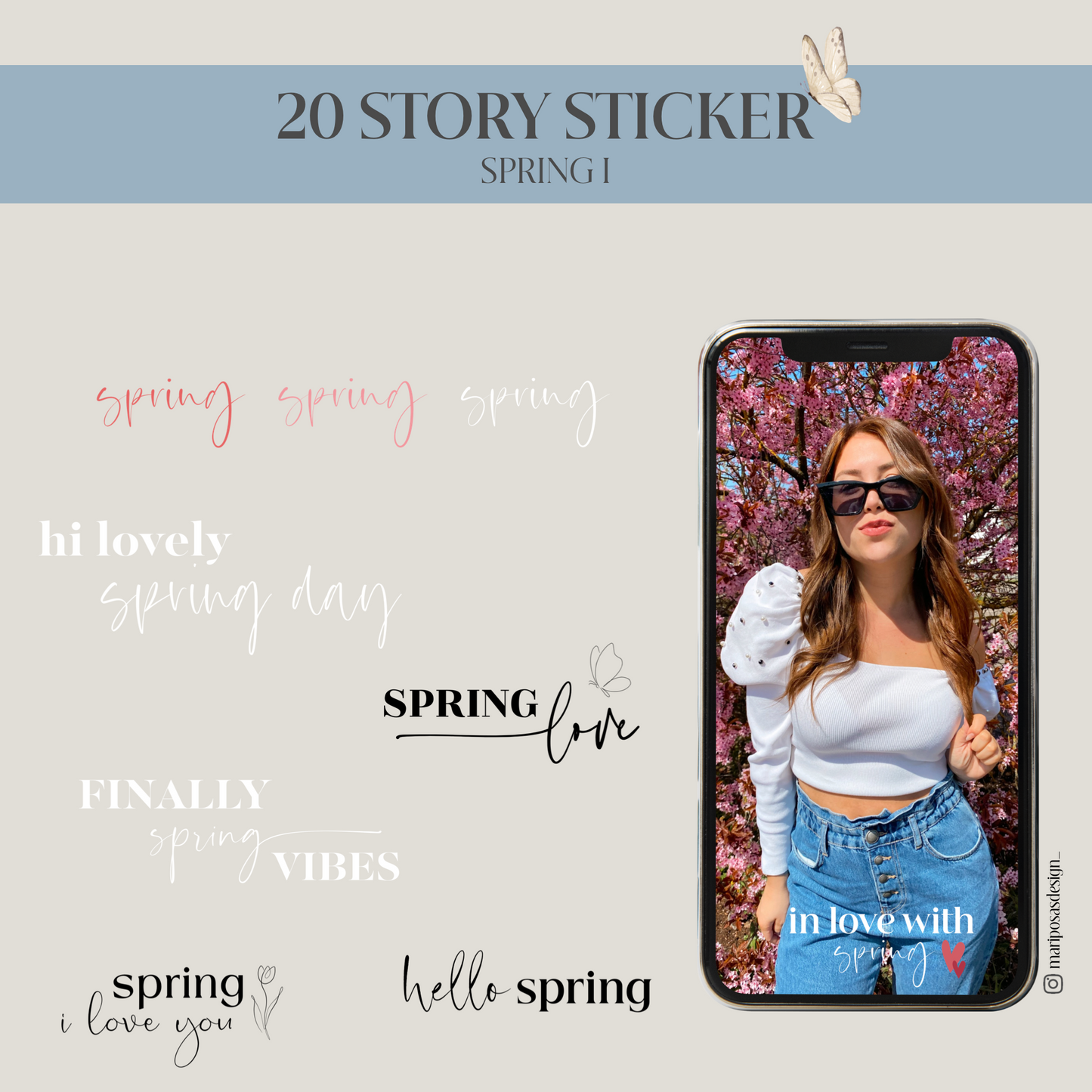 SPRING I | 20 STORY STICKER