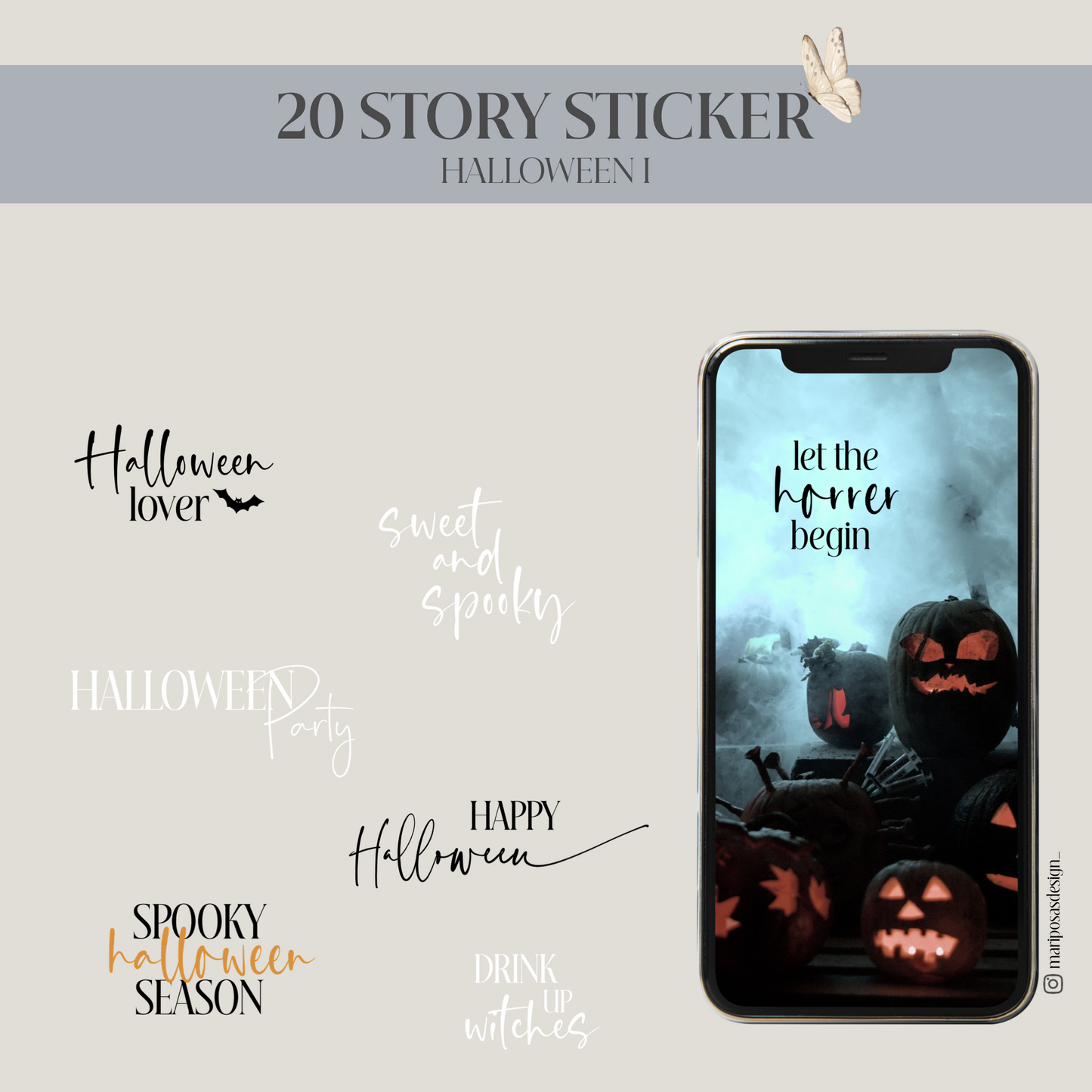 HALLOWEEN I | 20 STORY STICKER