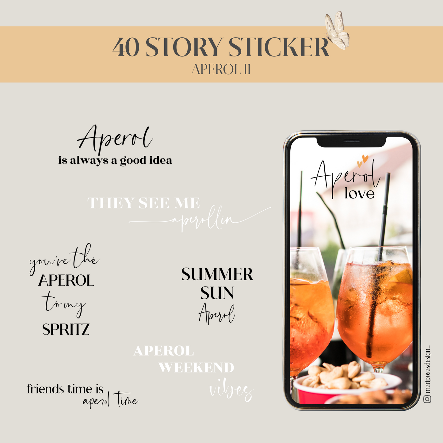APEROL II | 40 STORY STICKER