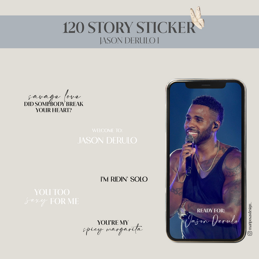 JASON DERULO I | 120 STORY STICKER
