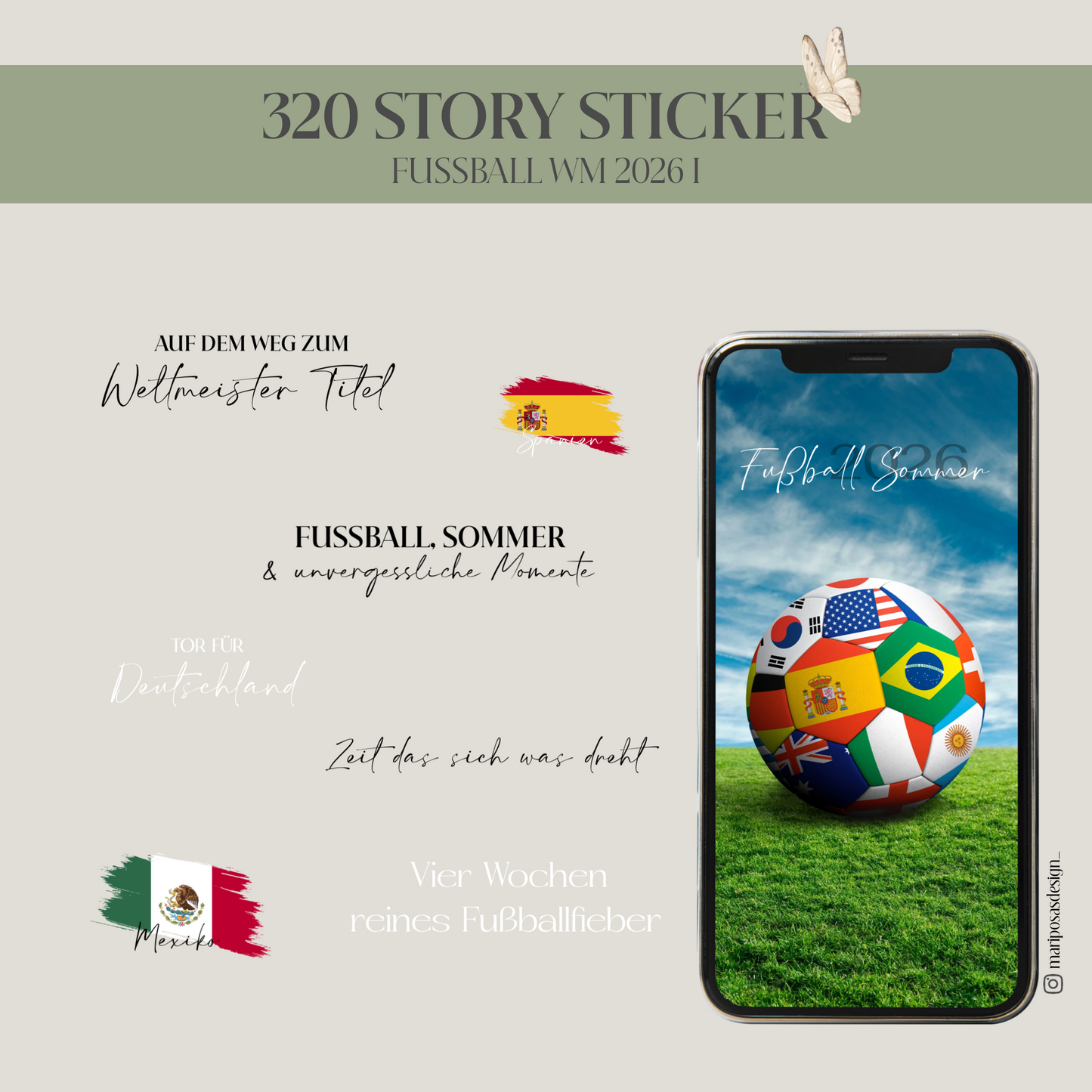 FUSSBALL WM 2026 I | 320 STORY STICKER