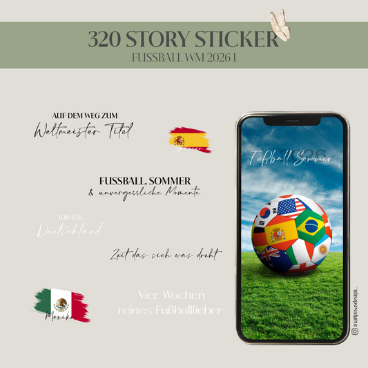 FUSSBALL WM 2026 I | 320 STORY STICKER