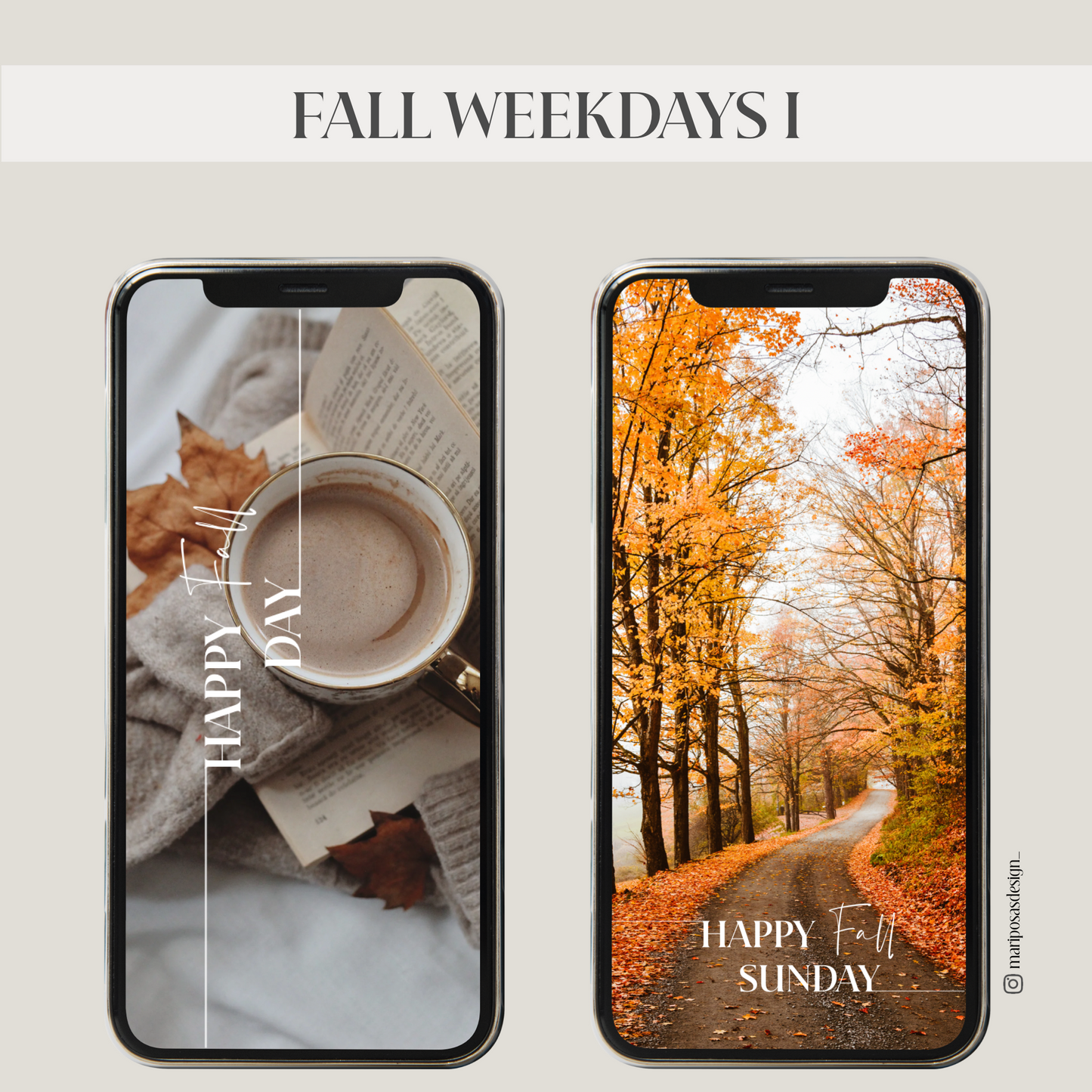 FALL WEEKDAYS I | 40 STORY STICKER