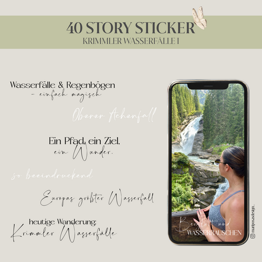 KRIMMLER WASSERFÄLLE I | 40 STORY STICKER