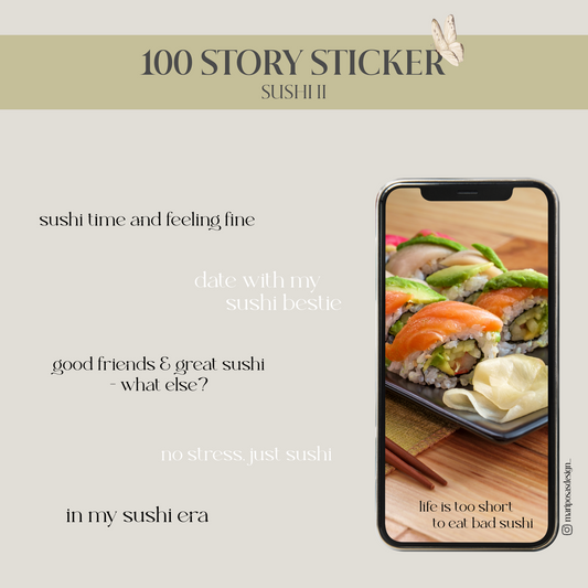 SUSHI II | 100 STORY STICKER
