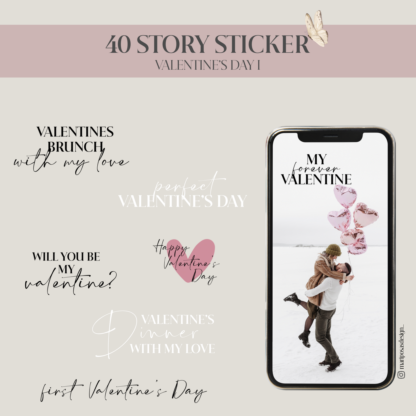 VALENTINE’S DAY I | 40 STORY STICKER