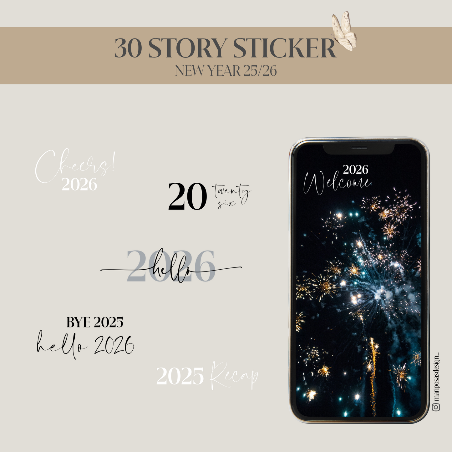 NEW YEAR 25/26 | 30 STORY STICKER