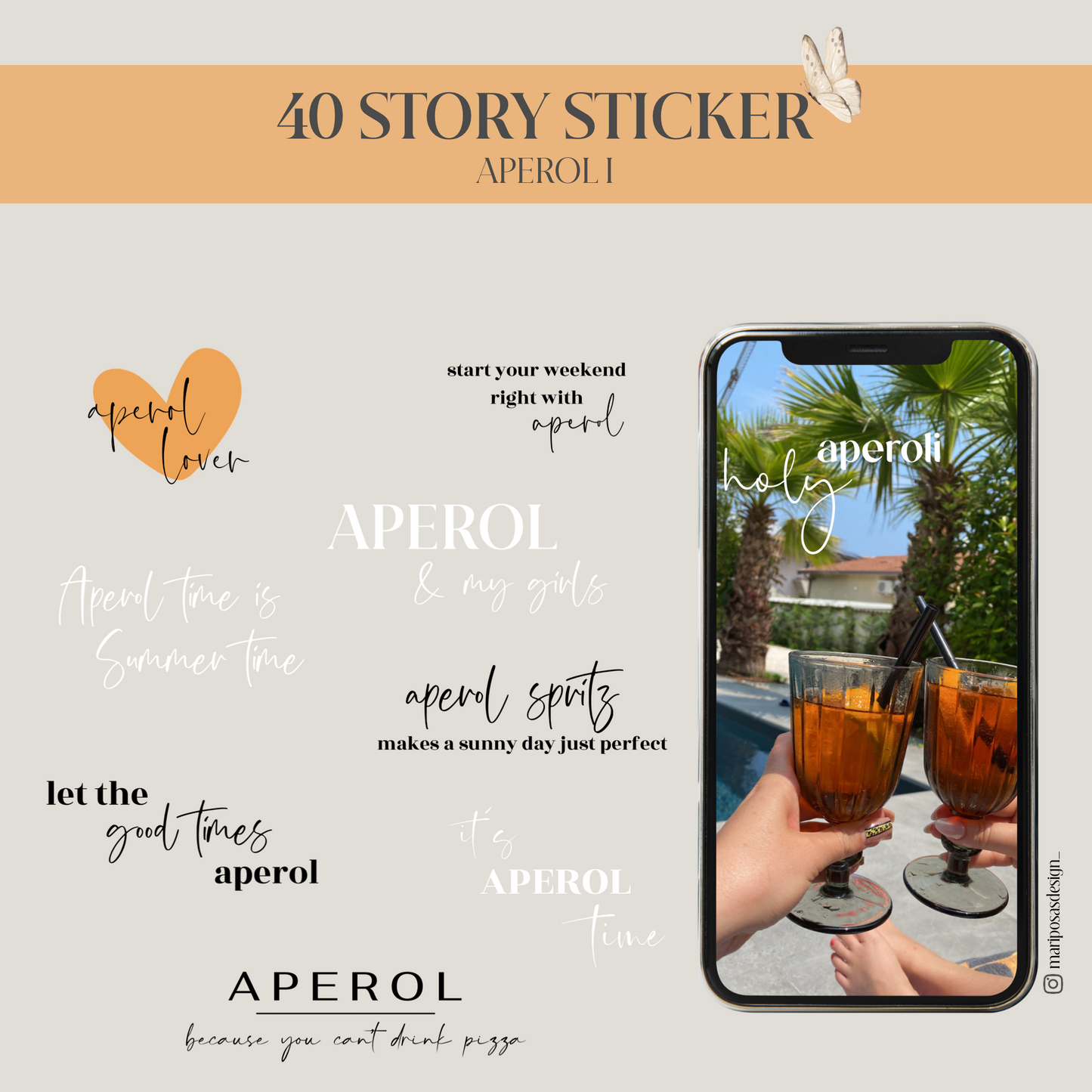 APEROL I | 40 STORY STICKER