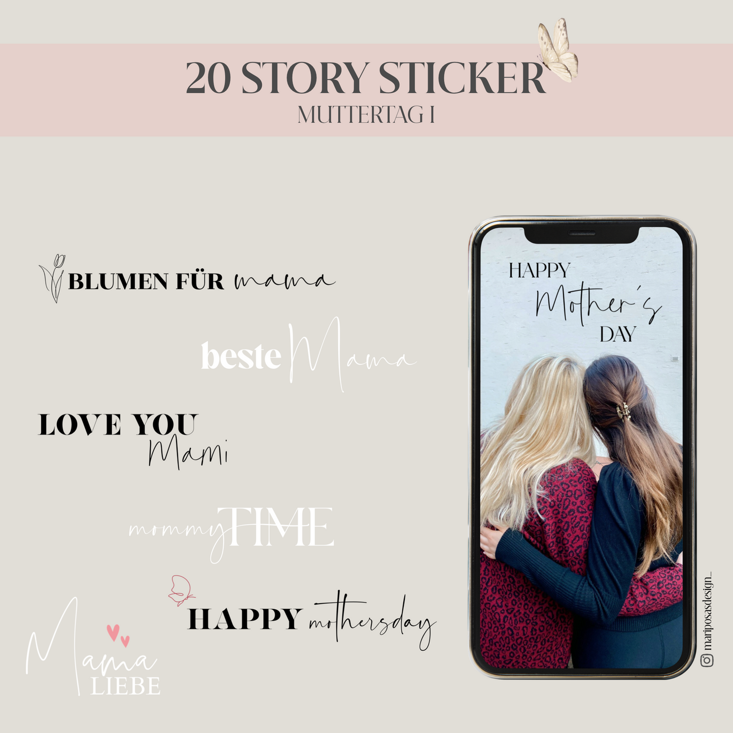 MUTTERTAG I | 20 STORY STICKER