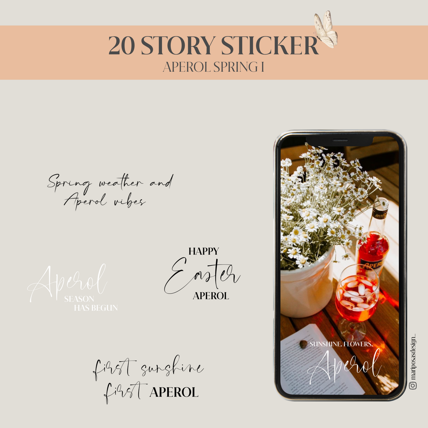 APEROL SPRING I | 20 STORY STICKER