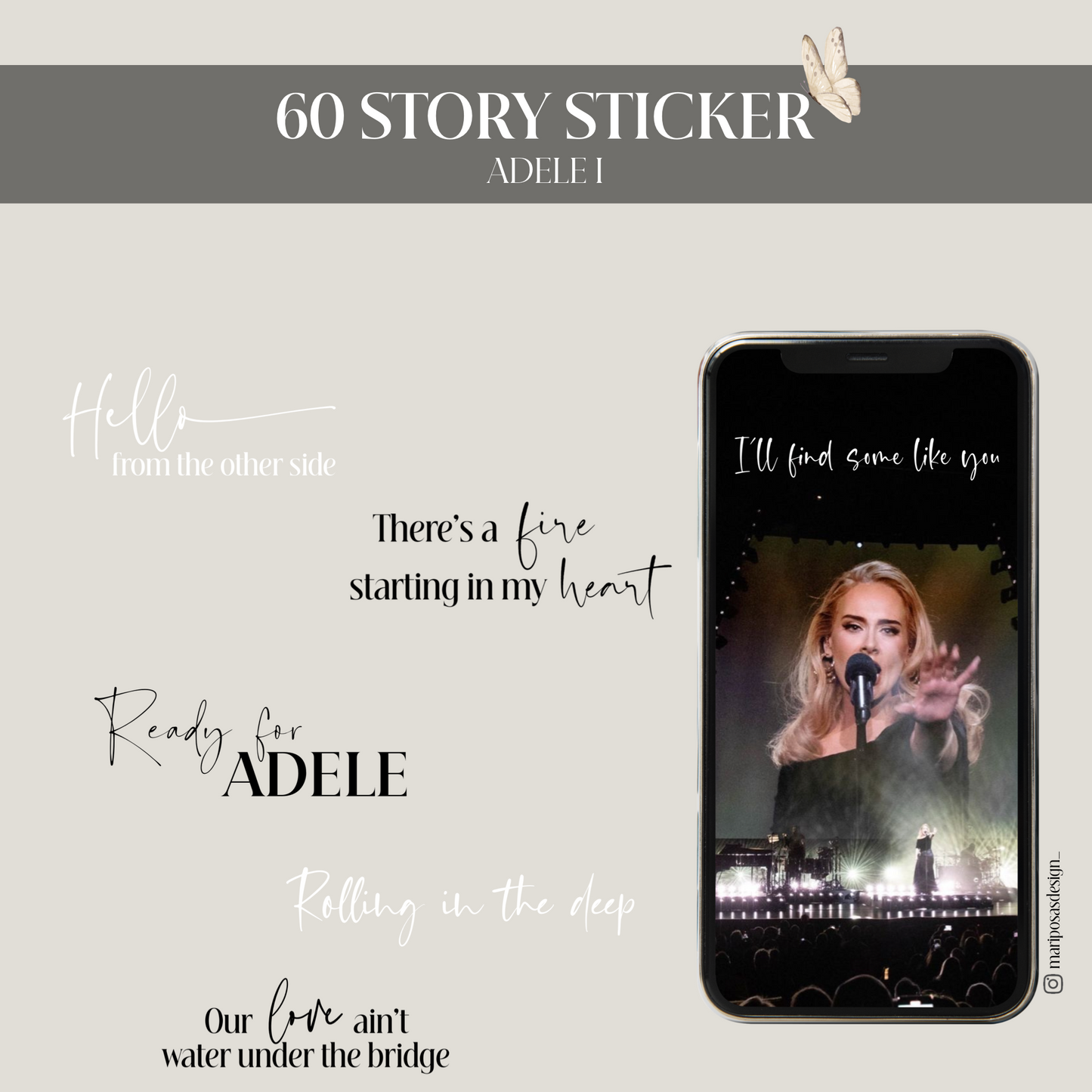 ADELE I | 60 STORY STICKER