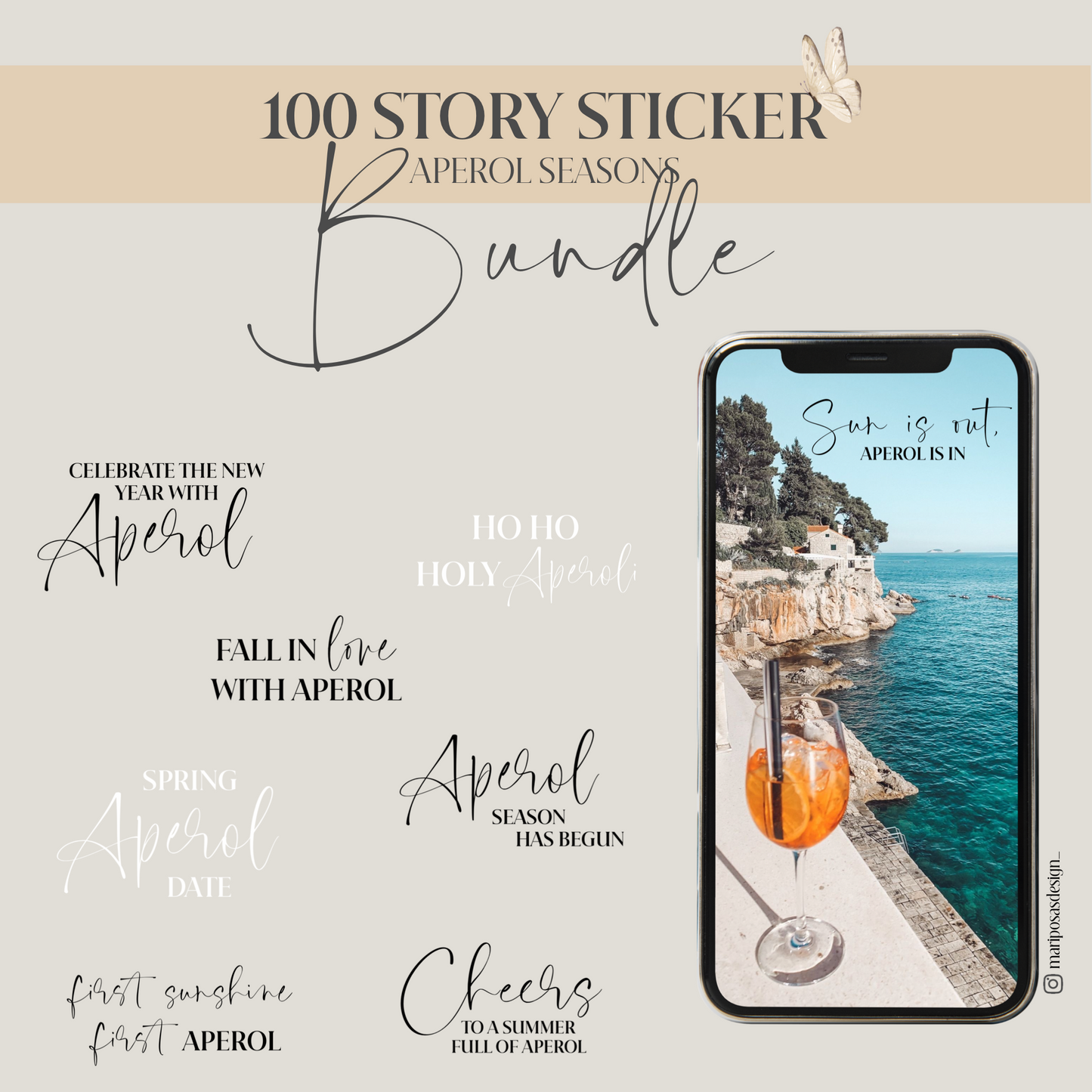 BUNDLE APEROL SEASONS | 100 STORY STICKER